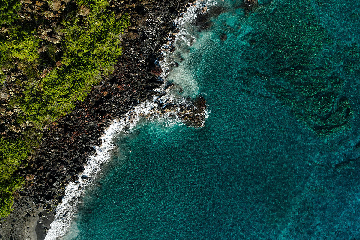 Hawaiian coastline